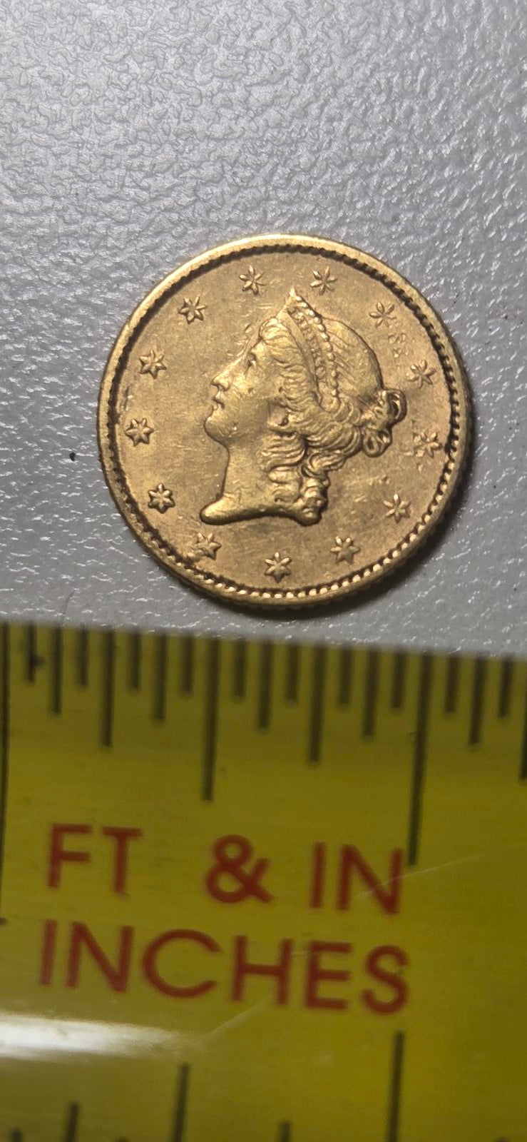 1852-P Liberty Head Gold Dollar Rare Beautiful Ungraded Coin Currency Bullion
