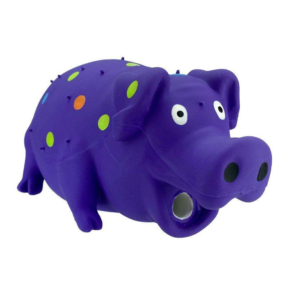 Playful Buddy Pigglesworth Latex Dog Toy, Grunting Noise, Color May Vary - Simply Petastic