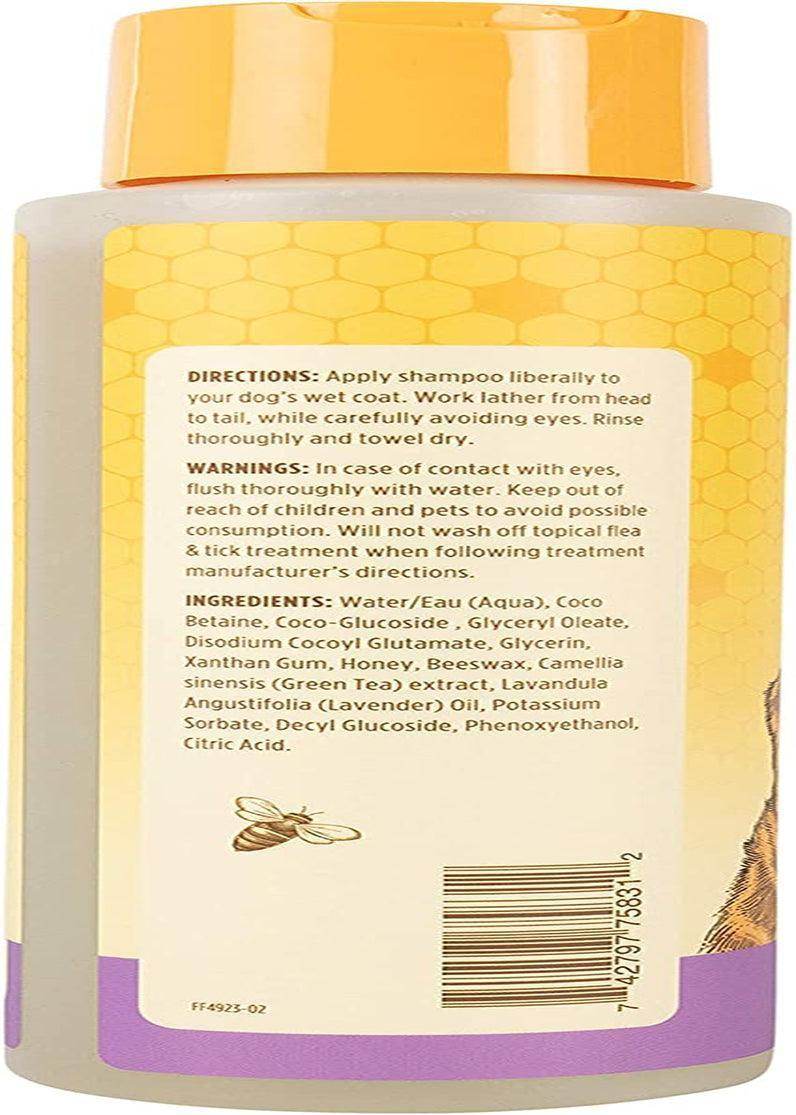 Natural Calming Lavender Dog Shampoo with Green Tea, Anti-Itch and Allergy Relief, Includes Oatmeal for Soothing Comfort - Sulfate, Paraben Free, Ph Balanced, 16 Oz - Made in USA - Simply Petastic