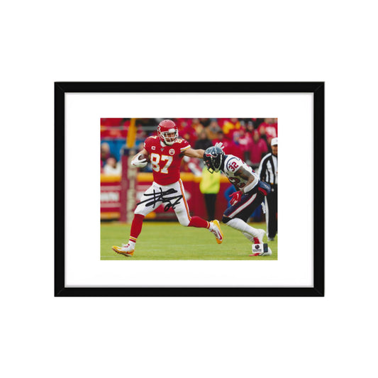 Travis Kelce Kansas City Chiefs Autographed 8x10 Photo Art Print W/ Frame