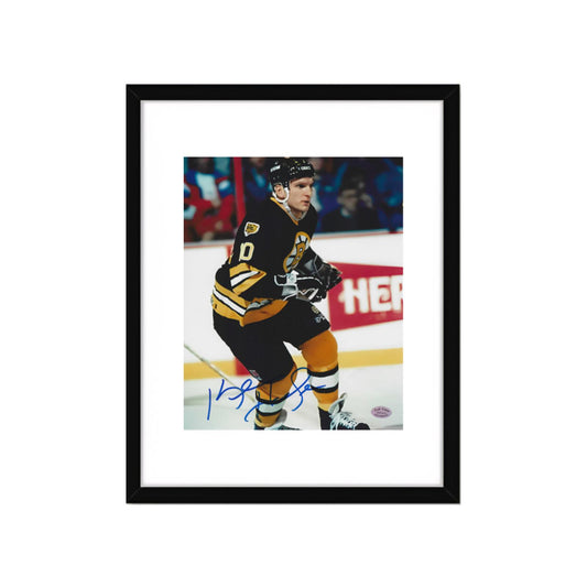 Ken Hodge Jr. Boston Bruins Autographed 8x10 Photo Art Print W/ Frame