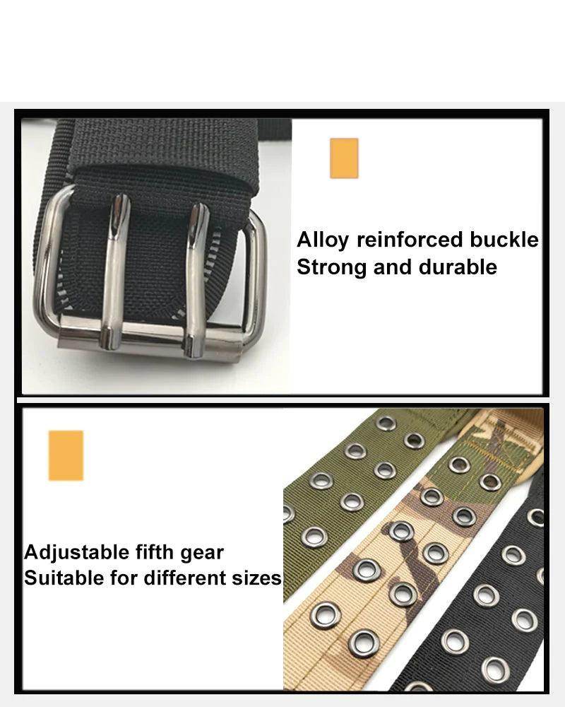 2" Wide Tactical Heavy Duty Nylon Large Dog Collar K9 Military with Metal Buckle - Simply Petastic
