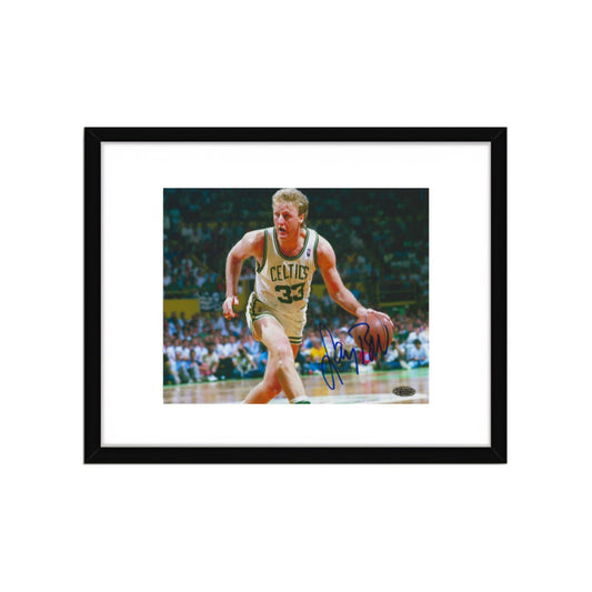 LARRY BIRD SIGNED BOSTON CELTICS 8X10 PHOTO ART PRINT   No Frame A