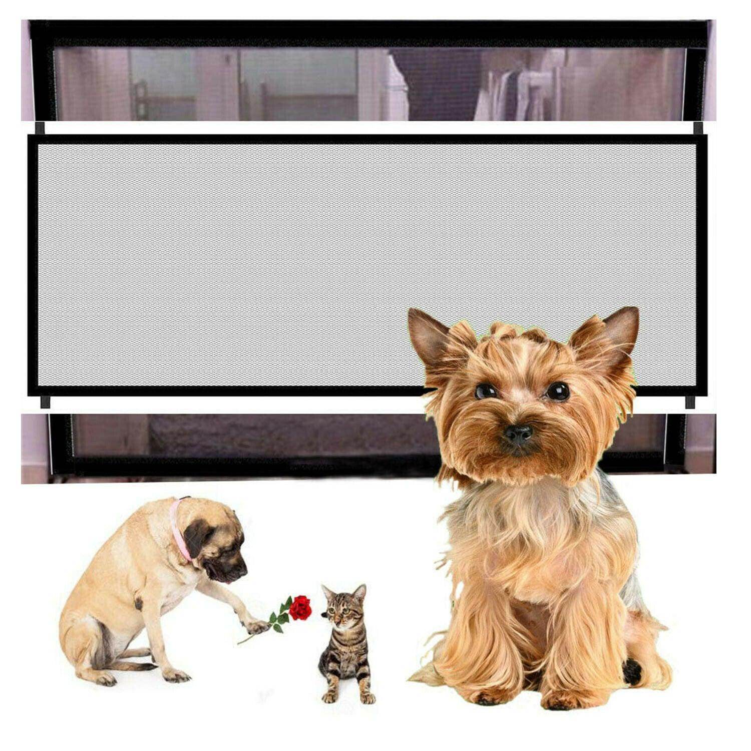 Pet Dog Fence Gate Safe Guard Dog Gate Safety Enclosure Mesh Fences Pet Supplies - Simply Petastic