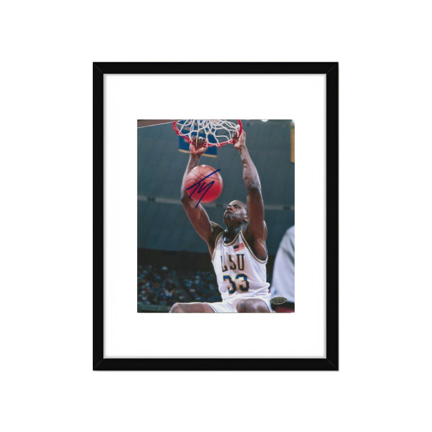 SHAQUILLE O'NEAL SIGNED 8X10 PHOTO LSU Art PRINT   No Frame