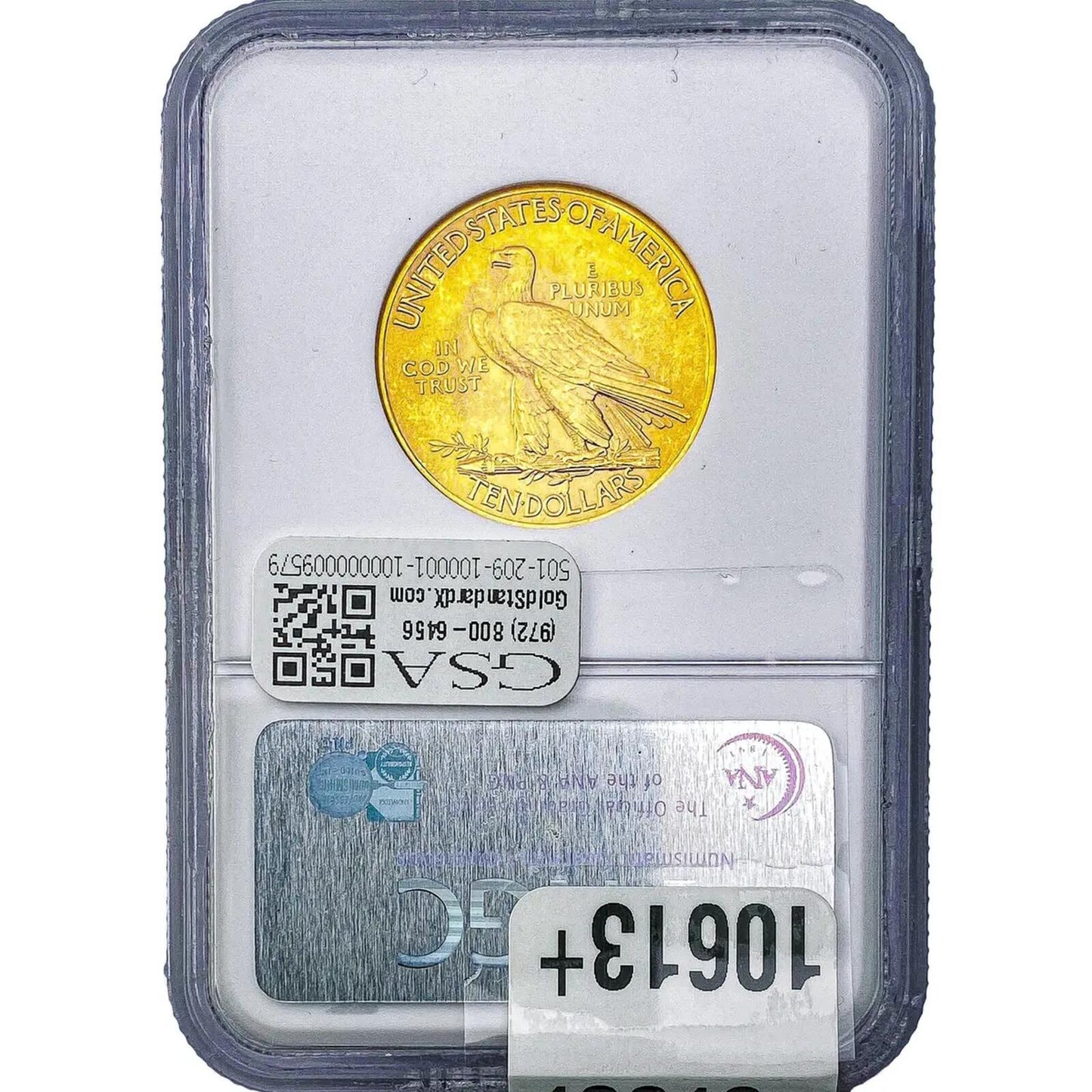 1914 $10 Gold Indian Head Eagle NGC MS64 High End Pre‑1933 U.S. Gold