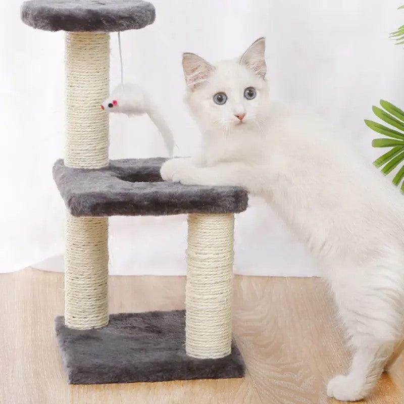 Active Cat Tower with Jumping Platform for Indoor Fun - Simply Petastic