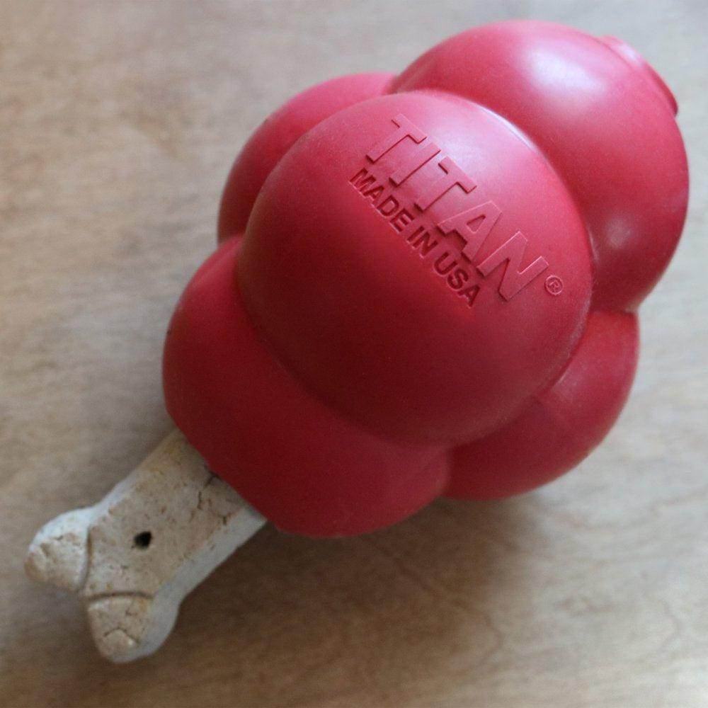 Busy Bounce Durable Rubber Dog Toy, Large, Red - Simply Petastic