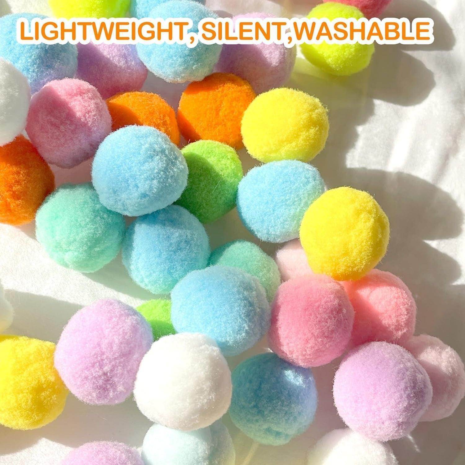 31Pcs Cat Ball Toy Launcher Gun, Cat Balls Fetch Toy, 30Pcs Plush Fuzzy Balls Launcher Cat Toy for Cats with 1 Gun, Funny Interactive Cat Toys for Bored Indoor Adult Cats, Cute Kitten Kitty Toys - Simply Petastic
