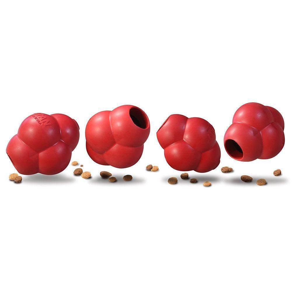 Busy Bounce Durable Rubber Dog Toy, Large, Red - Simply Petastic