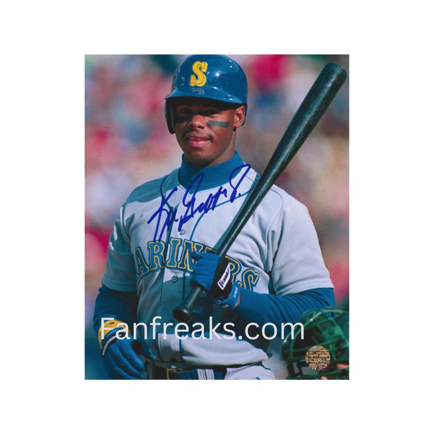 Ken Griffey JR Seattle Mariners 8x10 Autographed Art Print   No Frame