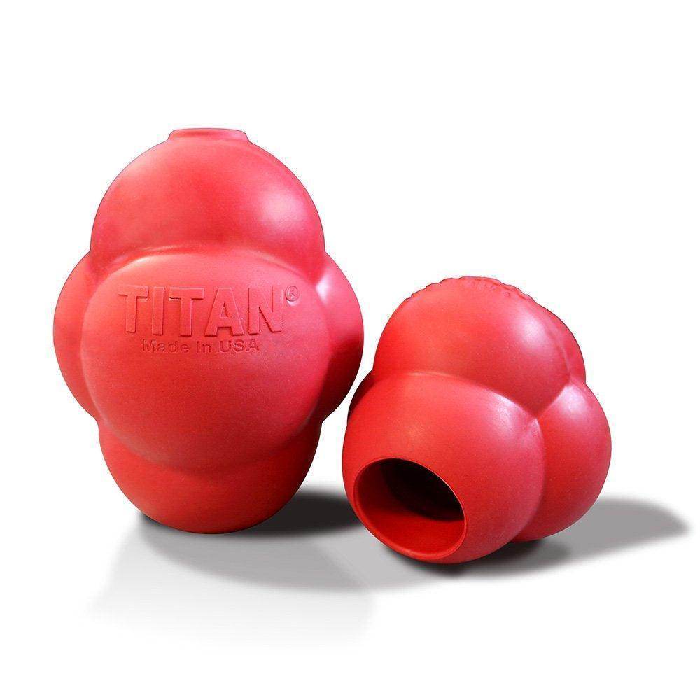 Busy Bounce Durable Rubber Dog Toy, Large, Red - Simply Petastic