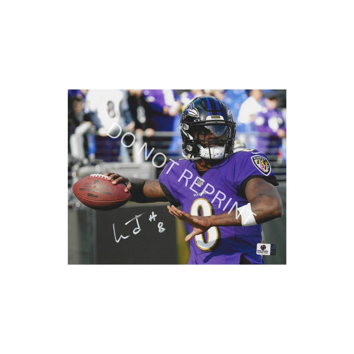 Lamar Jackson Baltimore Ravens Autographed 8x10 Photo Art Print w frame