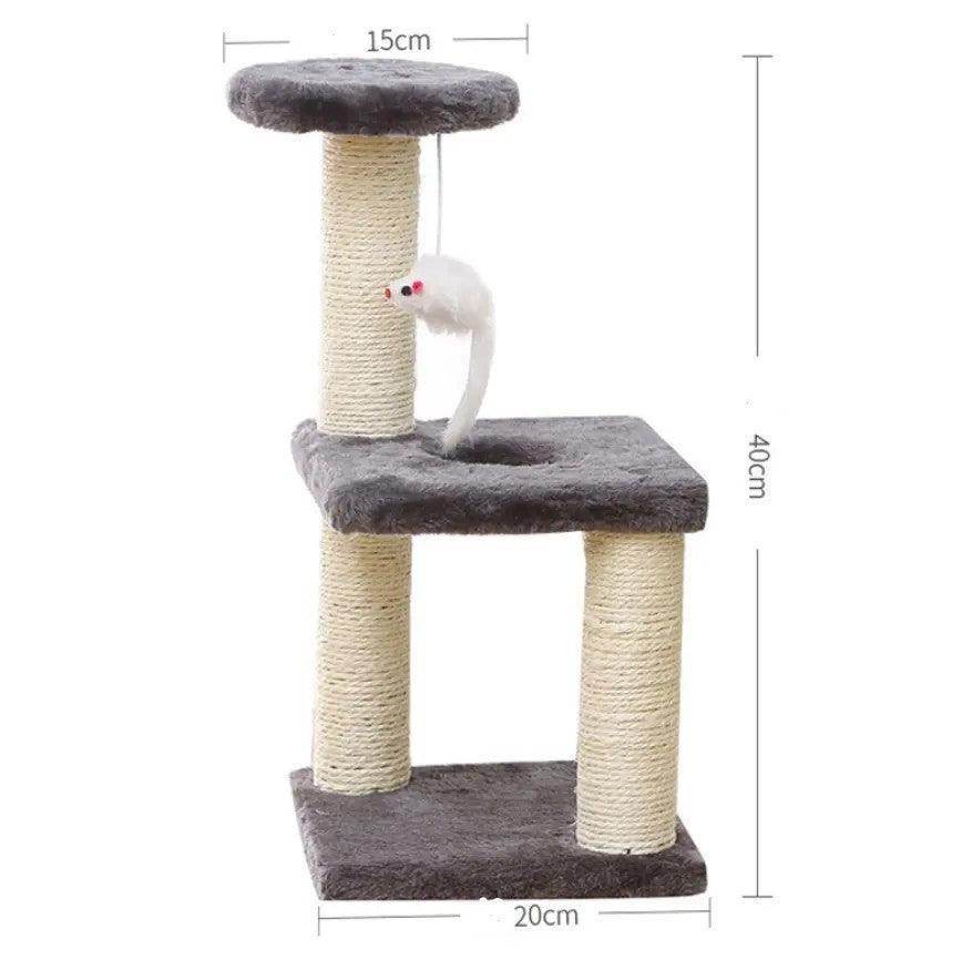 Active Cat Tower with Jumping Platform for Indoor Fun - Simply Petastic