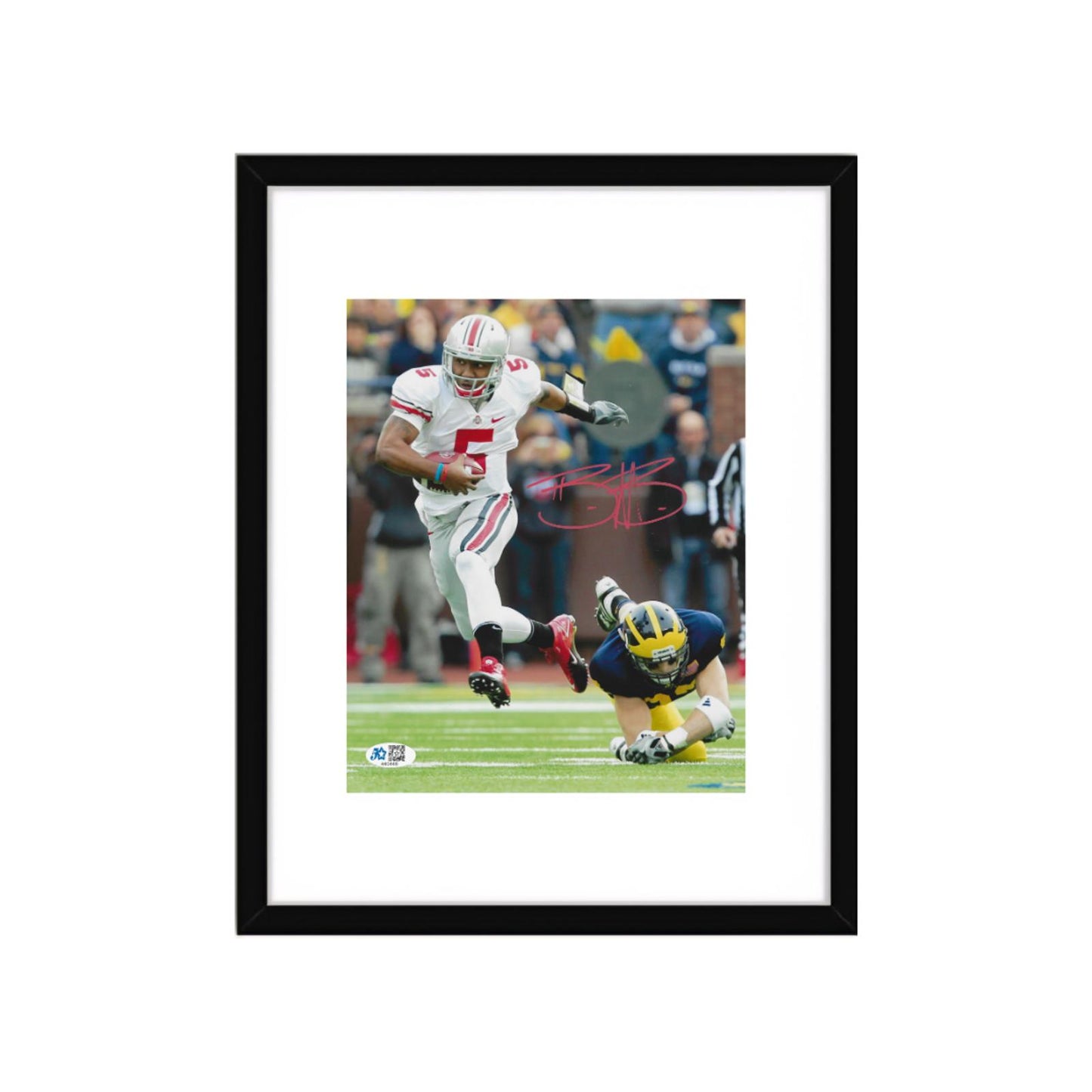 Braxton Miller Ohio State Signed 8x10 Photo Art Print W/ Frame A