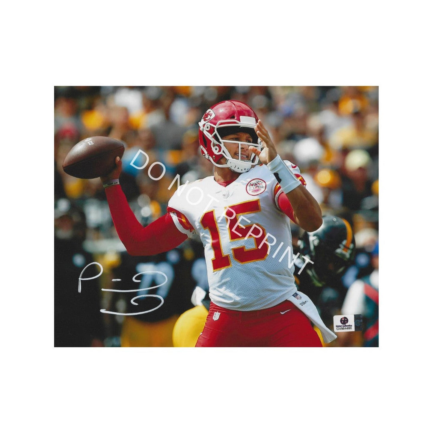 Patrick Mahomes Kansas City Chiefs Autographed 8x10 Photo Art Print B