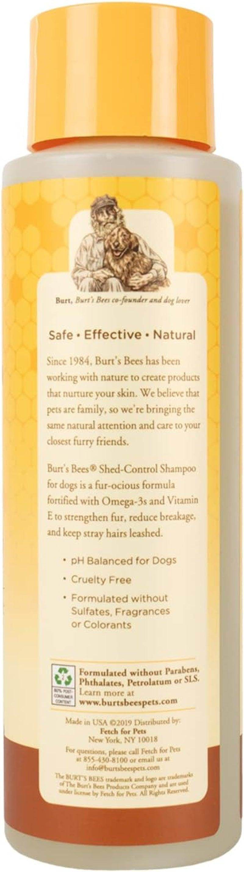 Natural Shed Control Shampoo with Omega 3 and Vitamin E | Shedding Dog Shampoo | Cruelty Free, Sulfate & Paraben Free, Ph Balanced for Dogs - Made in USA, 16 Ounces - Simply Petastic