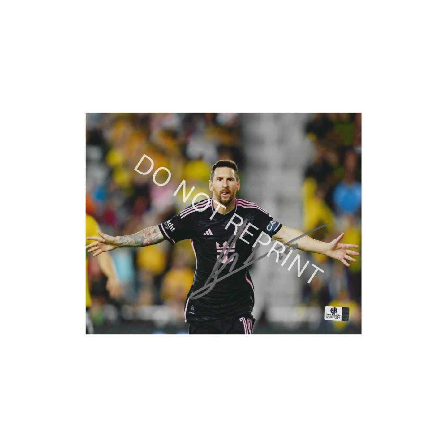 Lionel Messi Inter Miami CF Autographed 8x10 Photo Art Print   No Frame