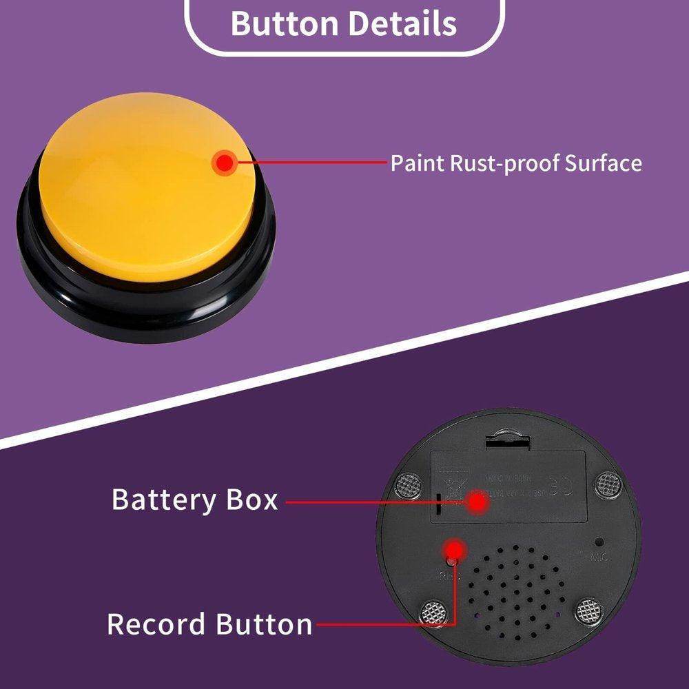 Recordable Pet Starter Talking Speaking Buttons Dog Training Communication Toys Interactive Toys for Cat Dog 1PCS - Simply Petastic