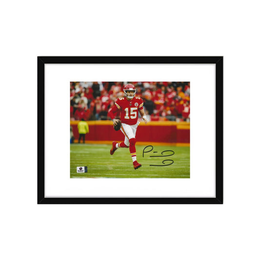 Patrick Mahomes Kansas City Chiefs Autographed 8x10 Photo Art Print W/ Frame A