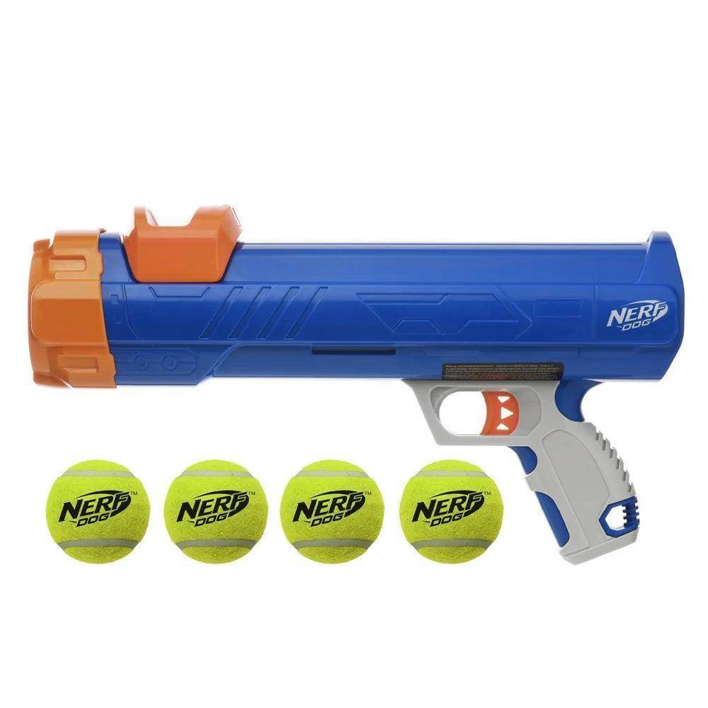 16” Tennis Ball Blaster Dog Toy with 4 Balls - Simply Petastic