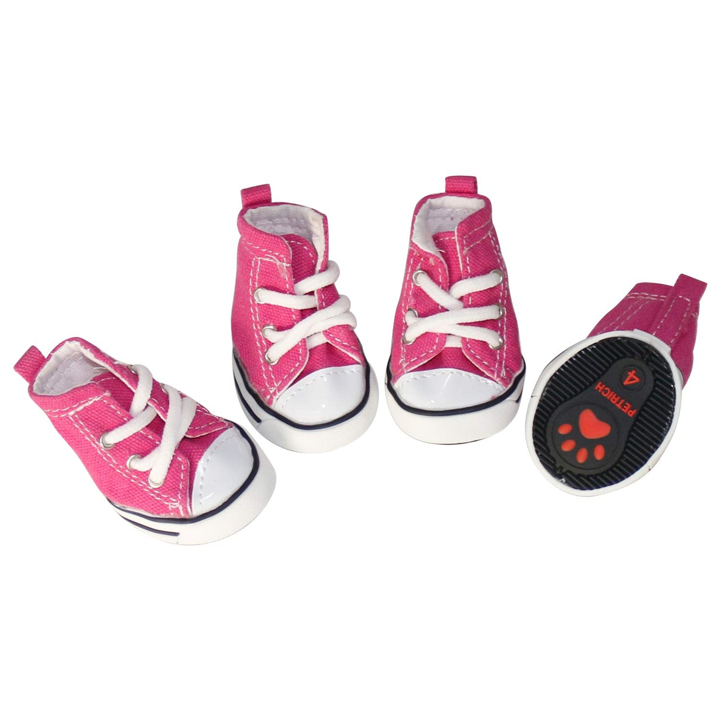 4 Pcs Pet Dog Puppy Canvas Sport Shoes, Sneaker Boots, Outdoor Nonslip Causal Shoes