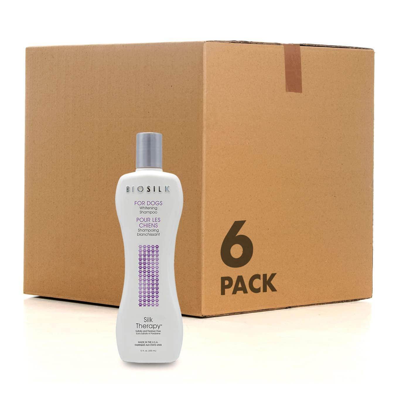 BioSilk Silk Therapy Whitening Dog Shampoo for Dogs - Pet Safe Grooming and Brightening Shampoo for a Bright White Coat - Dog Wash Enhances Shine and Softness, 12 Fl Oz - Simply Petastic