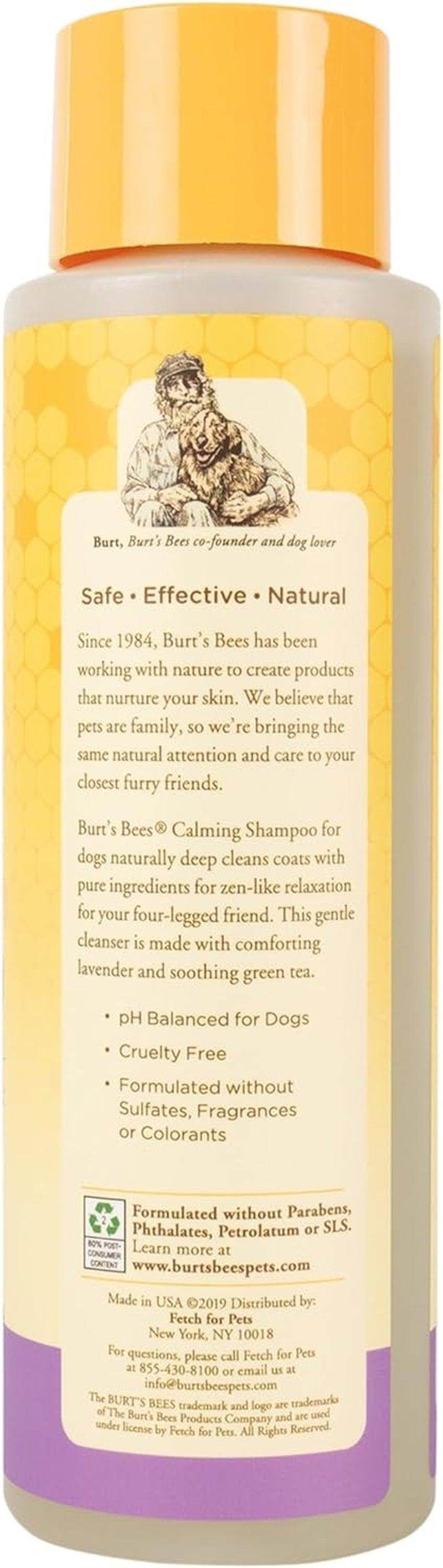 Natural Calming Lavender Dog Shampoo with Green Tea, Anti-Itch and Allergy Relief, Includes Oatmeal for Soothing Comfort - Sulfate, Paraben Free, Ph Balanced, 16 Oz - Made in USA - Simply Petastic