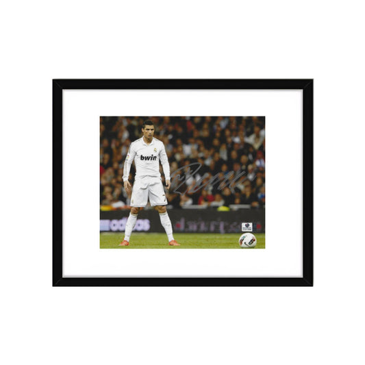 Cristiano Ronaldo Real Madrid Autographed 8x10 Photo Art Print   No Frame