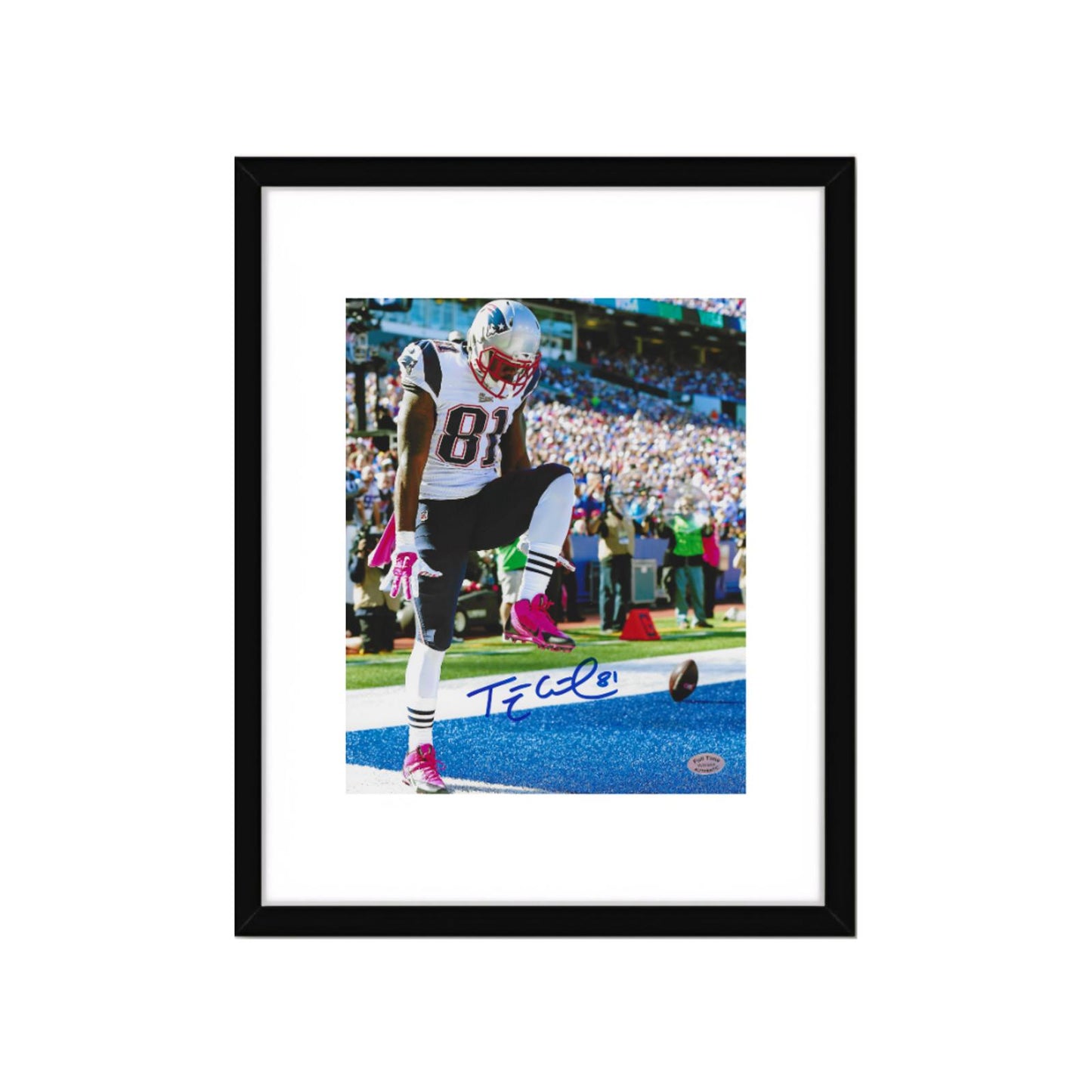 Tim Wright New England Patriots Autographed 8x10 Photo Art Print   No Frame