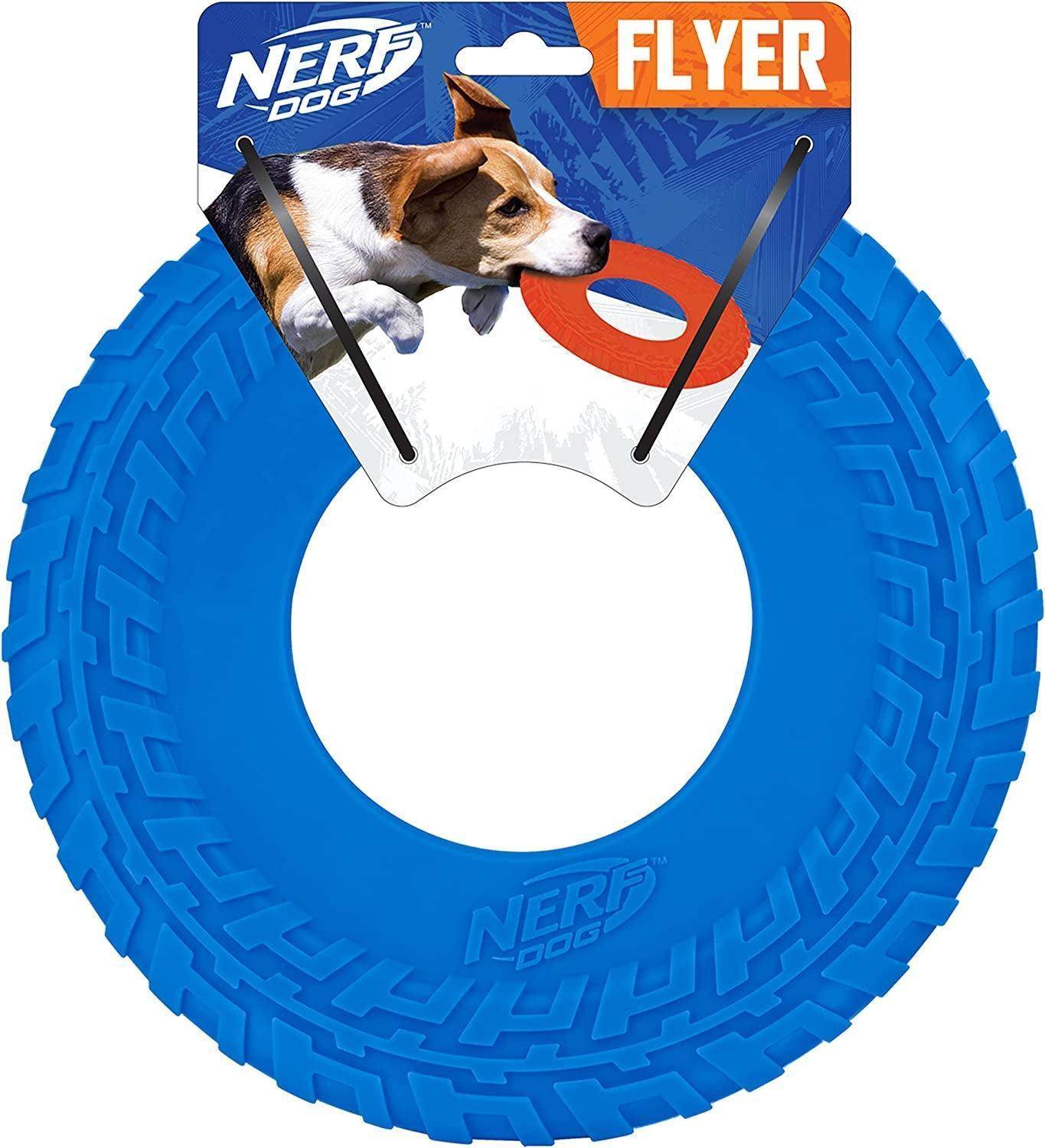 NERF Dog Rubber Tire Flyer Dog Frisbee Toy - Simply Petastic