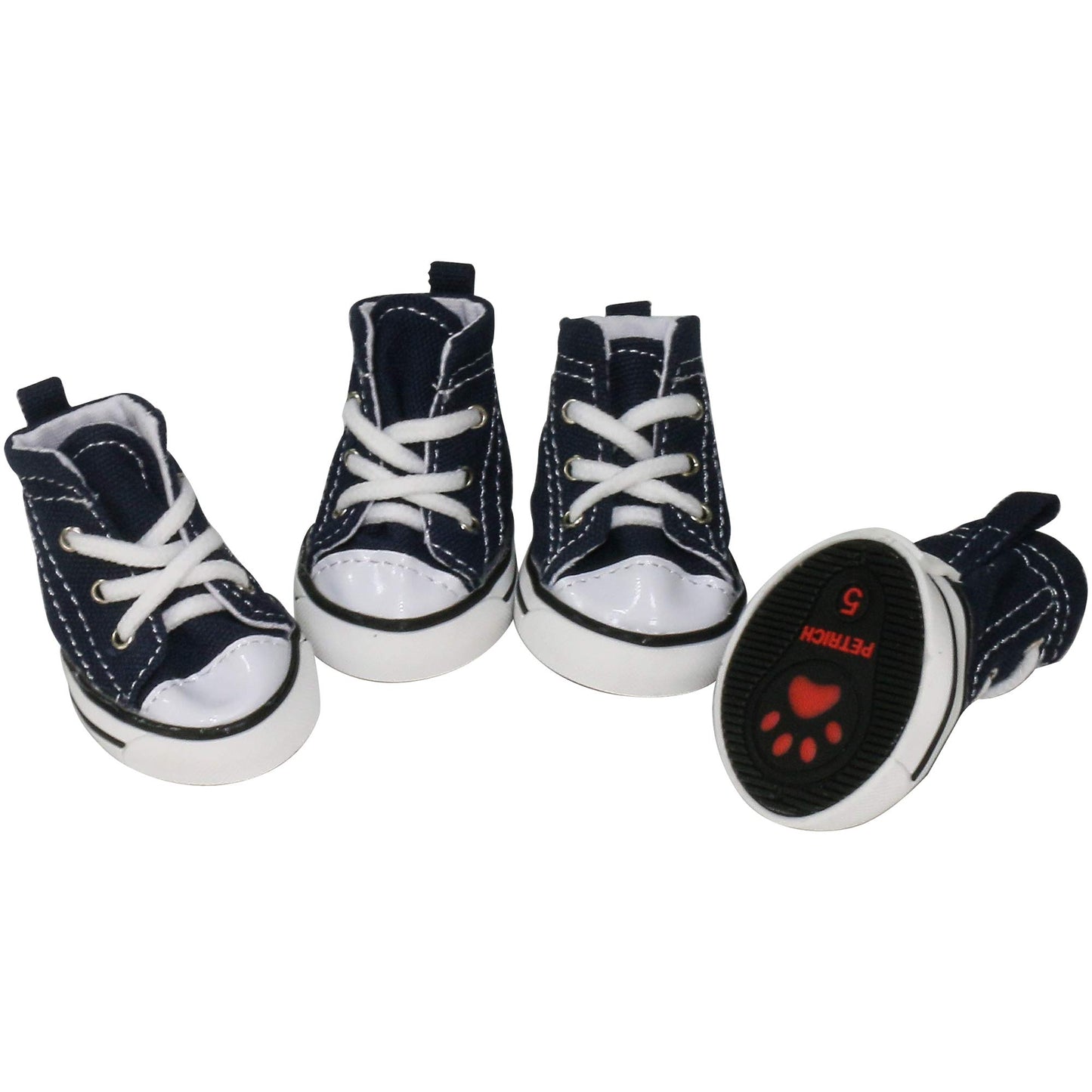 4 Pcs Pet Dog Puppy Canvas Sport Shoes, Sneaker Boots, Outdoor Nonslip Causal Shoes