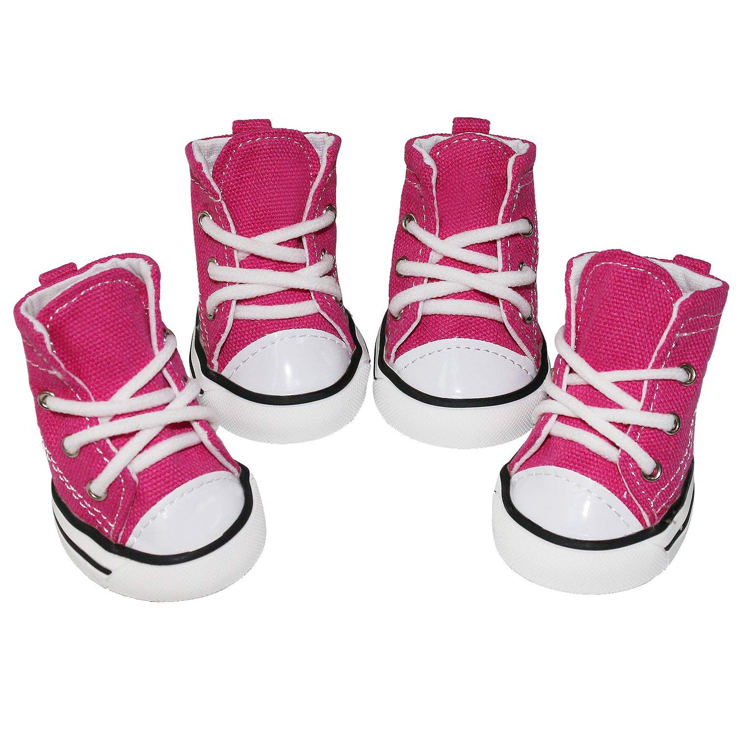 4 Pcs Pet Dog Puppy Canvas Sport Shoes, Sneaker Boots, Outdoor Nonslip Causal Shoes