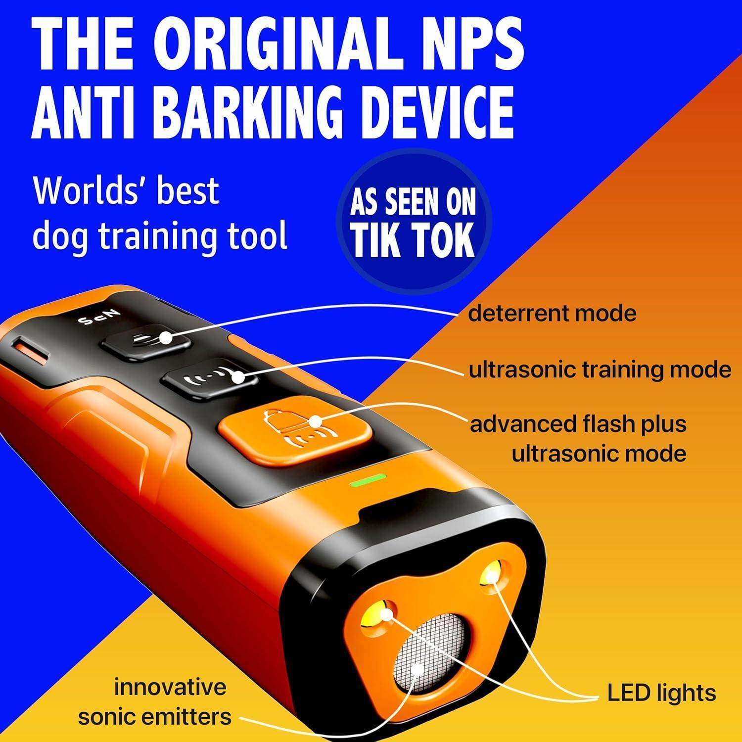 Dog Bark Deterrent Device Stops Bad Behavior | No need yell or swat, Just point to a dog (own or neighbor's) Hit the button | Long-range ultrasonic, Alternative to painful dog shock collar - Simply Petastic