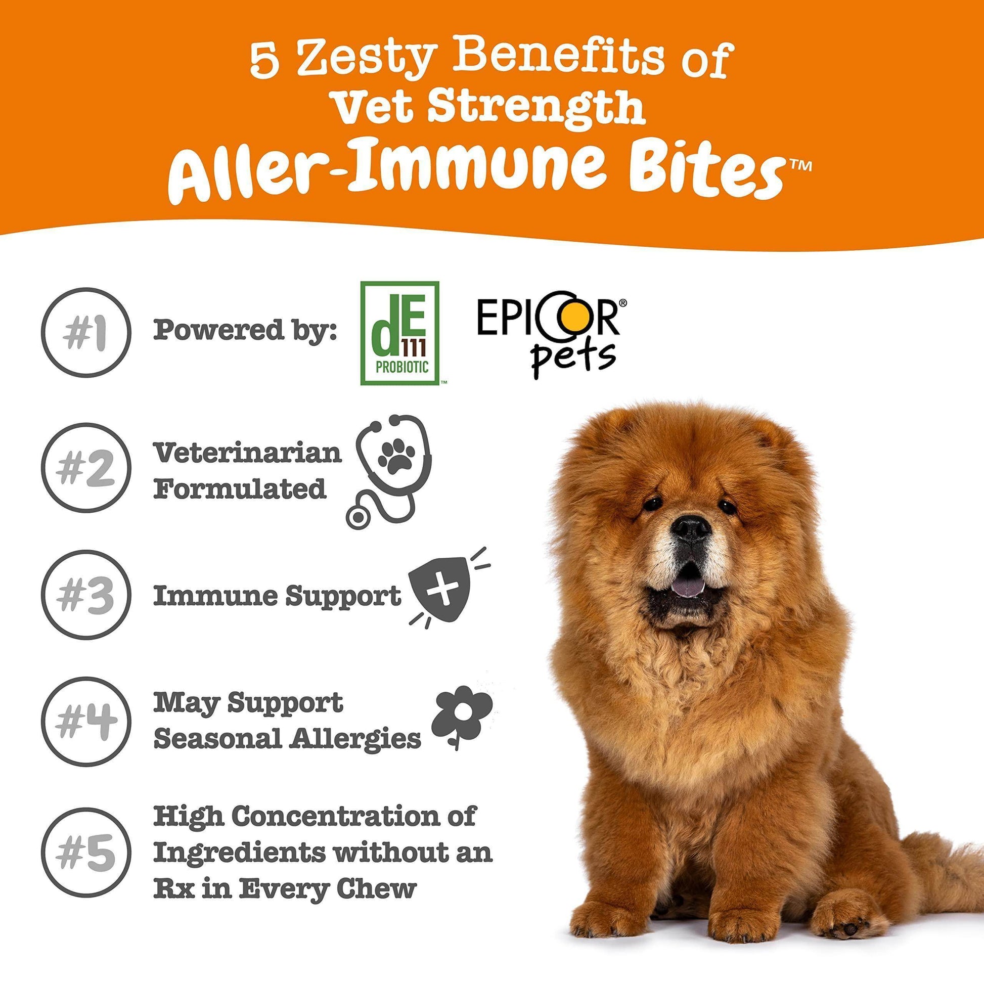 Zesty Paws Dog Allergy Relief - Anti Itch Supplement - Omega 3 Probiotics for Dogs - Digestive Health - Soft Chews for Skin & Seasonal Allergies - with Epicor Pets - Lamb - 90 Count - Simply Petastic
