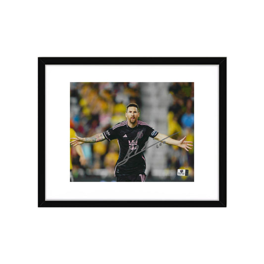Lionel Messi Inter Miami CF Autographed 8x10 Photo Art Print   No Frame