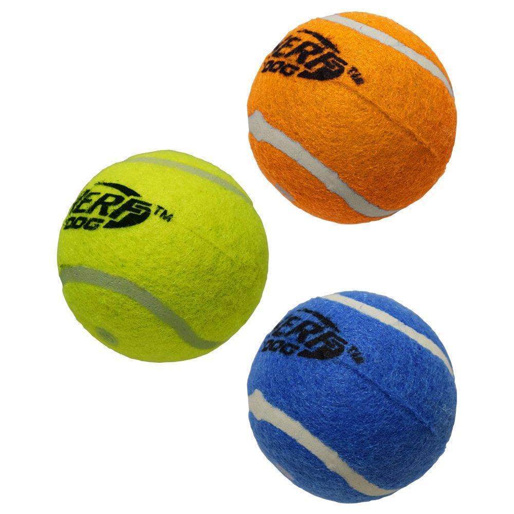 2.5-Inch Squeak Tennis Ball Dog Toy, 3-Pack - Simply Petastic