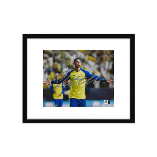 Cristiano Ronaldo Al Nassr FC Autographed 8x10 Photo Art Print   No Frame