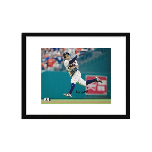 Jose Altuve Houston Astros Autographed 8x10 Photo Art Print W/ Frame