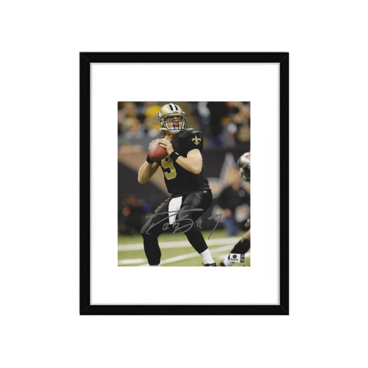 Drew Brees New Orleans Saints Autographed 8x10 Photo Art Print W/ Frame
