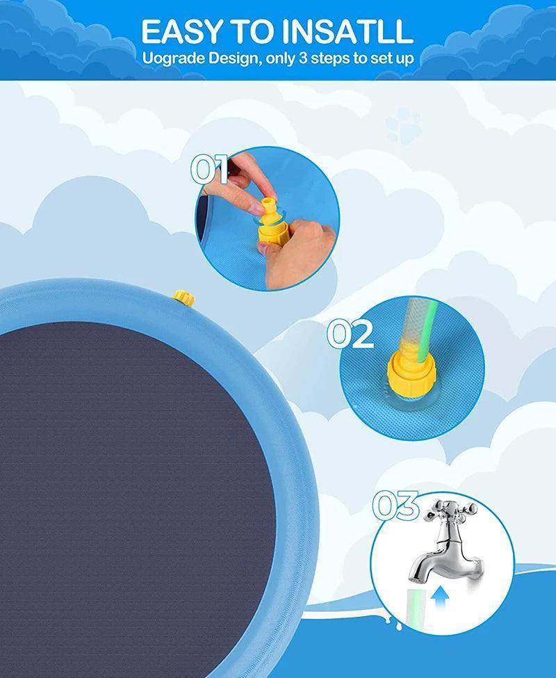 Pet Sprinkler Pad Play Cooling Mat - Simply Petastic