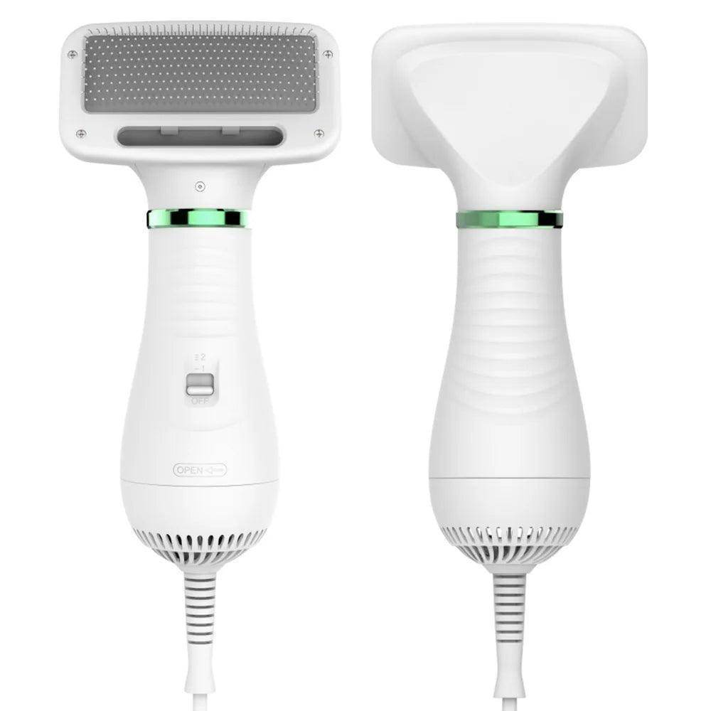 2 in 1 Pet Grooming Dryer Brush for Dog and Cat Adjustable Temperature Dog Hair Dryer - Simply Petastic