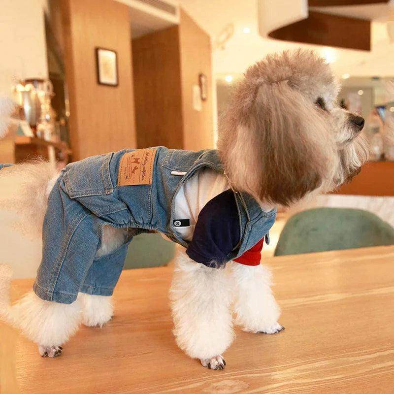 Fashion Pet Jean Overalls for Small Medium Dogs - Simply Petastic