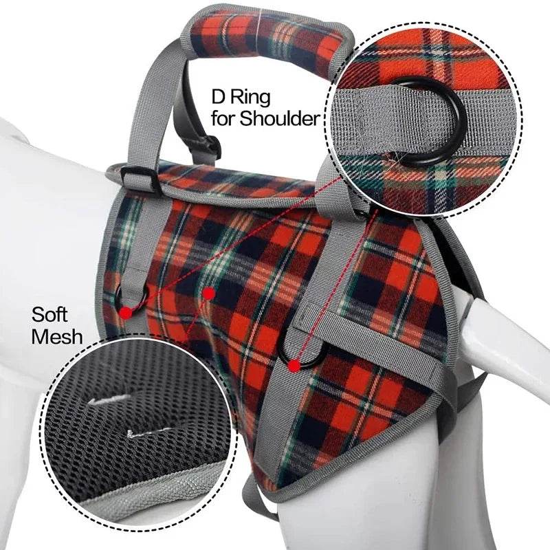 Adjustable Dog Support Harness for Front and Rear Legs Lifting Rehabilitation Vest for Old Dogs with Disabilities Pet Supplies - Simply Petastic