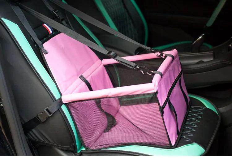 Waterproof Collapsible Folding Safety Sturdy Pet Puppy Dog Cat Car Booster Seat Safety Box Seat Belt - Simply Petastic