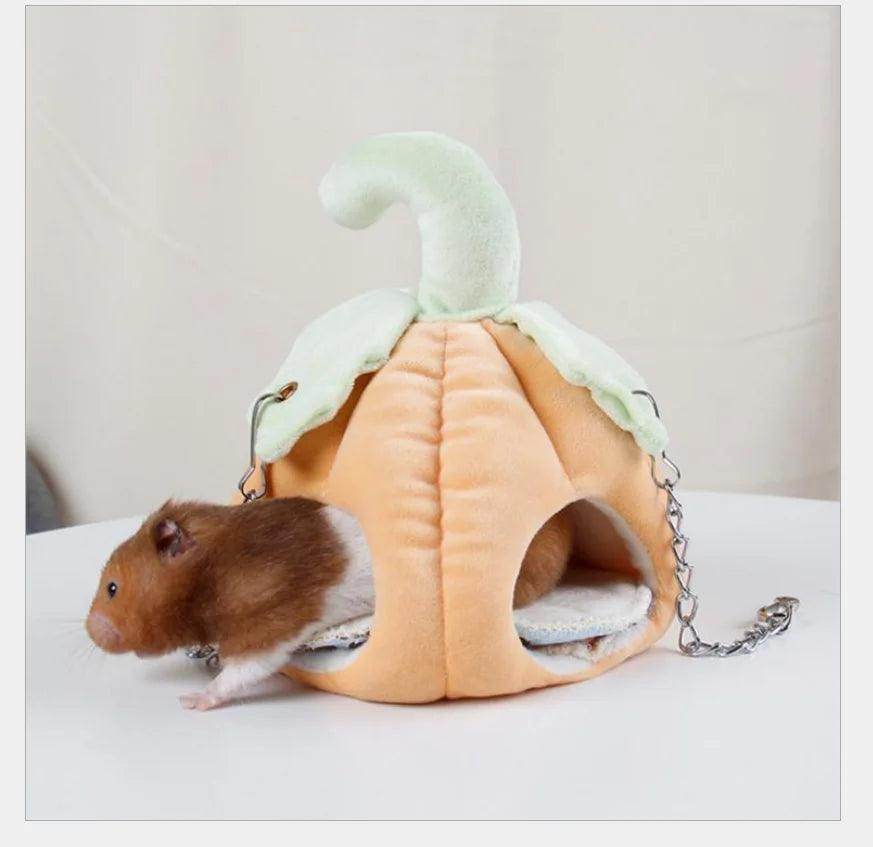 Winter Hanging Fruit House Novelty Pet Bed Hammock Soft Warm Nest for Hamster And Small Animals Cute And Cozy - Simply Petastic