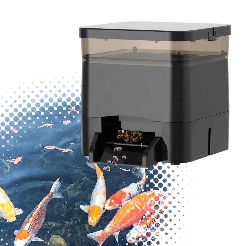 Automatic Aquaculture Fish Feeder EV804C Animal Koi Pond Aquarium - Simply Petastic