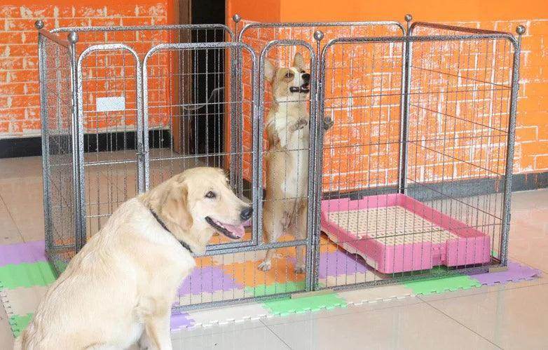 420 5 Sizes Medium Large Dog Fence Square Tube Multifunctional Dog Outdoor Play Pen Pet Cages - Simply Petastic