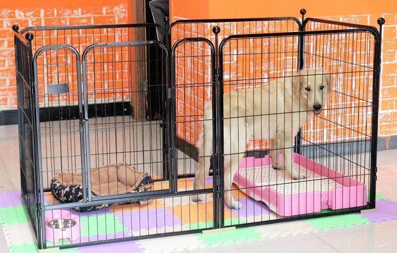 420 5 Sizes Medium Large Dog Fence Square Tube Multifunctional Dog Outdoor Play Pen Pet Cages - Simply Petastic
