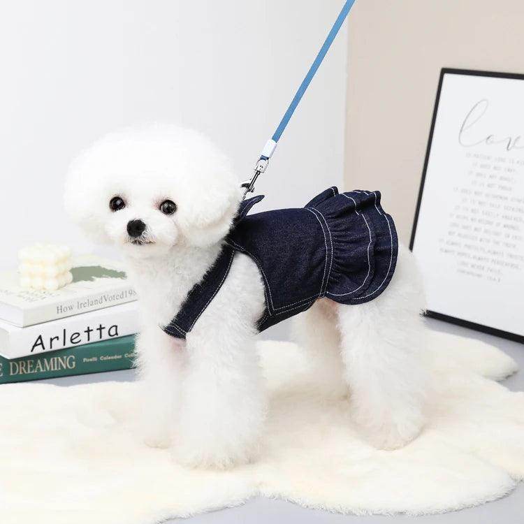 Fashion Denim Skirt Pet Harness For - Simply Petastic